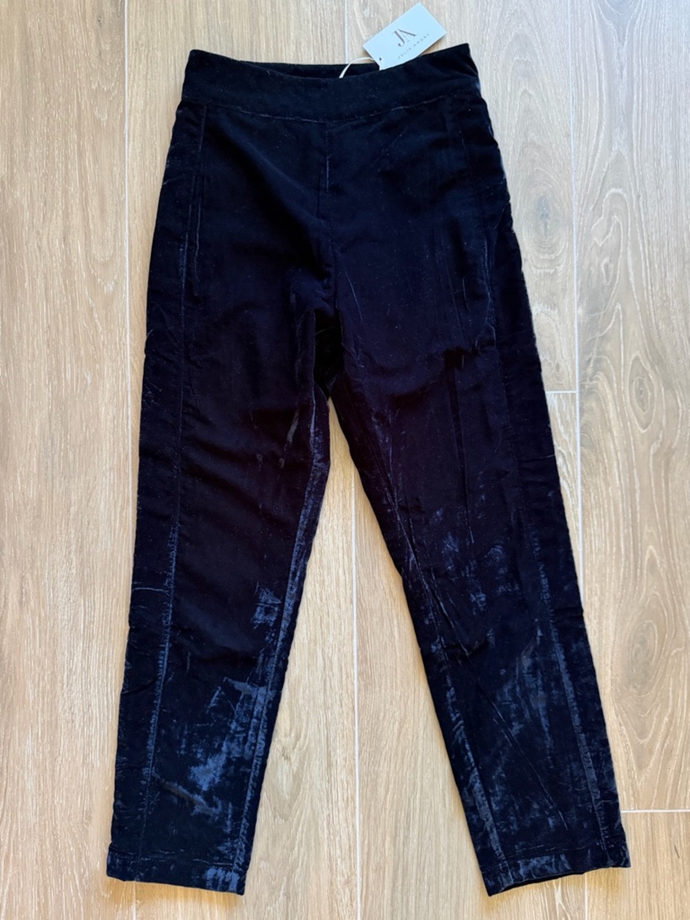 Julia Amory Jackie Noir Velvet Trousers